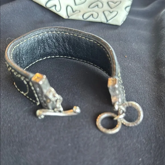 Brighton Black Leather Bracelet - Picture 3 of 6